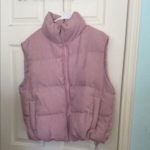 Pink Quilted Puffy Vest
